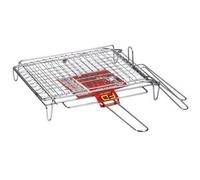 Graticola Ribaltabile Con Piedi Per Barbecue,Girarrosto Dimensione 40X30Cm