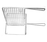 Graticola ribaltabile in filtex in filo cromato di cm 30x30