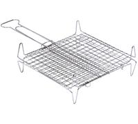 Graticola Tipo Bombato cm 35x40 In Acciaio Cromato Arredo da esterno
