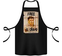 Gratis El Chapo Cocaina Drugs Cartel Cotone Grembiule 100% Biologico