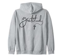 Gratitud, Faith Cross Quotes, Believer Faith God Religious Felpa con Cappuccio