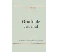 Gratitude Journal: 6 Months of Daily Morning & Evening Prompts: Simple Guided Entries for Mindfulness, Positivity, and Self-Care | Undated Planner with Inspirational Quotes