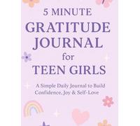 Gratitude Journal for Teens Girls: Size: 6 x 9 inches - portable and easy to use. 110 guided pages with daily gratitude prompts. Fun and inspiring ... me smile Positive affirmations to encourage