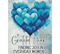 Gratitude Journal with Guided Prompts - A Grateful Heart Watercolor Notebook | 7.5 x 9.25 Inch, 120 College Ruled Pages, Inspirational