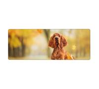 GRatka Cocker Spaniel Autumn Park Brown Spaniel Dogs,Tappetino per mouse grande, da scrivania, per tastiera e computer, con base in gomma antiscivolo, 30 x 80 cm