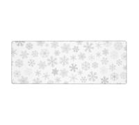 GRatka Fiocchi di neve di Natale Fiocco di neve invernale,Tappetino per mouse grande, da scrivania, per tastiera e computer, con base in gomma antiscivolo, 30 x 80 cm