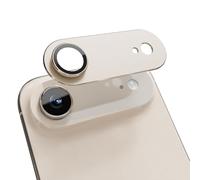 GratKit for iPhone 17 Air Camera Lens Protector, 9H Tempered Glass with Aluminum Alloy Frame Full Protective Cover, Case Friendly, Ultra HD, Night-Shot Friendly, Gold