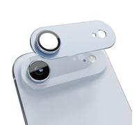 GratKit for iPhone 17 Air Camera Lens Protector, 9H Tempered Glass with Aluminum Alloy Frame Full Protective Cover, Case Friendly, Ultra HD, Night-Shot Friendly, Blue