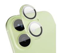 GratKit for iPhone 17 Camera Lens Protector, 9H Tempered Glass with Aluminum Alloy Frame Full Protective Cover, Case Friendly, Ultra HD, Night-Shot Friendly, Green