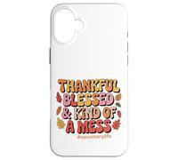 Grato, benedetto e una specie di disastro vita da segretario Custodia per iPhone 16 Plus