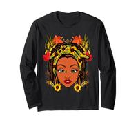 Grato Grateful & Blessed Black Girl Magic Melanina Donne Maglia a Manica