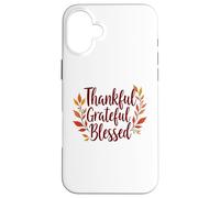 Grato Grato Benedetto Ringraziamento Autunno Stagione Autunno Custodia per iPhone 16 Plus