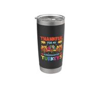 Grato per il mio insegnante del Ringraziamento dei tacchini della scuola materna Bicchiere termico in acciaio inox doppia parete