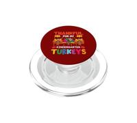 Grato per il mio insegnante del Ringraziamento dei tacchini della scuola materna PopSockets PopGrip per MagSafe