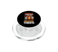 Grato per il mio insegnante del Ringraziamento di tacchini in età prescolare PopSockets PopGrip per MagSafe