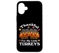 Grato per le mie piccole donne insegnanti del Ringraziamento dei tacchini Custodia per iPhone 16 Plus