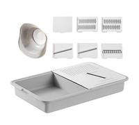 GRATOR CARRELLO VERDEABILE Strumento da cucina multifunzionale per tagliare, raschiare e conservare le verdure, utensili da taglio per verdure, preparazione degli alimenti, insalata di patate