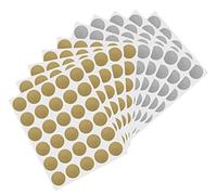 Gratta e Vinci,300 pezzi Adesivo Etichette Scratch Sticker Etichette Adesive, Adesivi da Grattare per Matrimonio,Compleanno,Cartoline Oro Argento