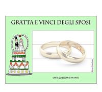 Gratta E Vinci Matrimonio Horus Creations - 25 Gratta E Vinci Da Personalizzare - Consegnalo Ai Tuoi Ospiti - Rendi Divertente E Originale Il Tuo Matrimonio - Gratta E Vinci Degli Sposi (Verde)