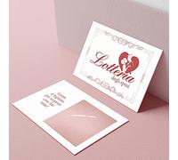 "Gratta e Vinci Matrimonio Sposi - Matrimonio Idee Originali Gadget Giochi Matrimonio Lotteria degli Sposi - 24 Biglietti Gioco per gli Ospiti Invitati + Ringraziamento Grazie di Essere Qui " (2 lati)