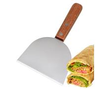 Gratta-, raschietto per barbecue per la pulizia della griglia,Spatola in acciaio inossidabile con crepe | Gandova in legno Brackage BBQ in legno pesante per la pulizia della griglia, cucina ext