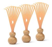 Grattacapo per cuoio capelluto massaggiatore per testa 3 pezzi Grattacapo per cuoio capelluto stimolatore a nove artigli in bambù naturale Moso per relax a casa in ufficio e viaggio massaggi