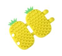 Grattacieli per gatti, auto-cura per gatti domestici, pettine massaggiante angolare per gatti di ananas - raschietto per guance - Groomer in silicone regolabile, pettine massaggiante, angolo Groomer