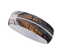 Grattacielo che guarda verso il cielo Fascia per capelli elastica antiscivolo per donna Accessori moda Fasce per capelli per allenamento quotidiano Yoga Corsa Sport.