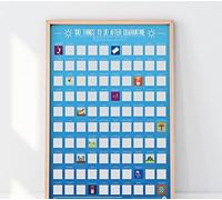Grattare Poster/Secchio Lista / Realizzazioni - 100 Things da Fare Successivo