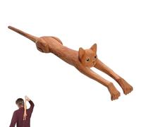 Grattaschiena a forma di gatto, manico lungo in tiglio, divertente novità per alleviare immediatamente prurito e rilassamento del corpo, ottimo regalo per gli amanti dei gatti