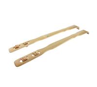 Grattaschiena in legno con rulli massaggianti per alleviare il prurito, rilassamento del corpo, 2 pezzi