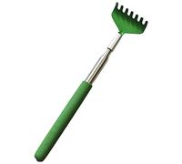 Zialofi Grattaschiena Telescopico, Grattatesta, Viso, Testa, Piedi, 7 Strumenti per Massaggio Dei Denti, Comoda Impugnatura, Sollievo Dal Prurito, Si Estende, Verde