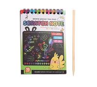 Gratter Art Kit, libro di pittura scratch artificiale, kit di artigianato colorato per quaderni, fogli di carta scratch, artigianato artistico per compleanno, Natale, Capodanno