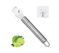 Grattugia 1 pezzo con 1 gancio, raschietto per limone e arancia, pelapatate in acciaio inox, tagliaslimone, utensili da cucina e bar