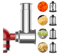 Grattugia acciaio inox per KitchenAid, affettatrice, formaggio, verdure