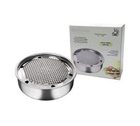 Grattugia bari scatolata in acciaio inox 18 cm diametro con scatola raccoglitore utensili utile casa