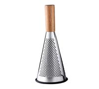 Grattugia conica con manico in legno, perfetta per affettare triturazione e grattugiare vari alimenti portatile per formaggio Rasoio multiuso da cucina