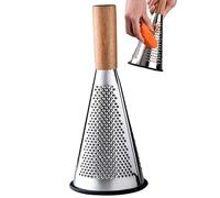 Grattugia Conica in Acciaio Inossidabile con Manico in Legno Verta di Verdure a Mano per Il Ristorante Casa Cucina