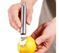 Grattugia di limone in acciaio inossidabile, peeling di pompelmo | Strumento pelapatate di pompelmo in acciaio buccia di agrumi arancione,Taglierina per affettatrice portatile, strumento di