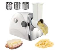 Grattugia elettrica con tre lame, potenza 300 W per affettare e sminuzzare facilmente, perfetta per la preparazione della cucina