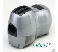 Reber - Grattugia elettrica Fido, 140 watt, guscio in plastica, rullo in acciaio, silver/nero