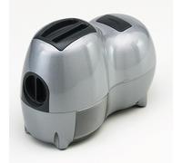 Reber - Grattugia elettrica Fido, 140 watt, guscio in plastica, rullo in acciaio, silver/nero