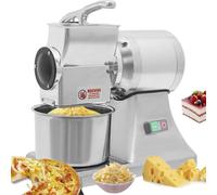 Grattugia elettrica for formaggio, affettatrice for formaggio commerciale, grattugia e macina for formaggio, burro, formaggio, pane, crusca, 0,75 CV/550 W, 88 libbre/ora