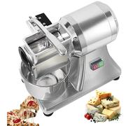 Grattugia elettrica for formaggio, capacità di produzione di 88 libbre/ora, 550 W, robusto robot da cucina in acciaio inossidabile, for grattugiare formaggio, burro, pane