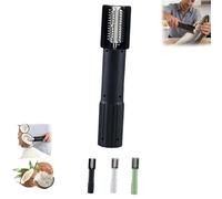 Grattugia elettrica per cocco, raschietto elettrico per cocco, raschietto per cocco portatile, pelapatate rotante anti-spruzzo, lama in acciaio inox con rullo in cocco (nero)