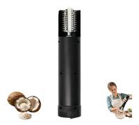 Grattugia elettrica per cocco, raschietto per cocco, pelapatate senza fili, raschietto portatile per noce di cocco e trituratore per cucina, latte di cocco, pesce (nero)