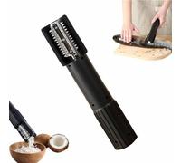 Grattugia Elettrica Per Cocco,Raschietto portatile per squame di pesce,grinder Cucina Rotante Automatica Senza Fili Anti-Schizzo,trituratore con Rullo Elettrico In Acciaio Inossidabile (Nero)