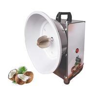 Grattugia elettrica per Cocco, smerigliatrice Verticale per Cocco in Acciaio Inossidabile con Copertura Antipolvere, 3 velocità Regolabili, per Ristorante, Negozio di Dolci