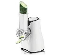 Grattugia elettrica per formaggio 5-in-1 con lame a cono e scatola di stoccaggio - Grattugia verdure, patate, noci, formaggio per la cucina di casa