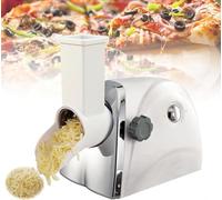 Grattugia elettrica per formaggio con lame in acciaio inox per sminuzzare e affettare rapidamente in cucina